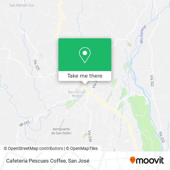 Mapa de Cafeteria Pescues Coffee