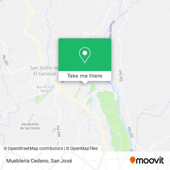Mapa de Muebleria Cedeno