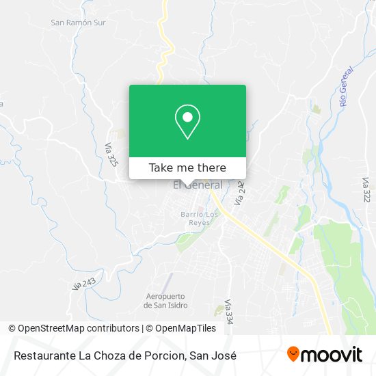 Restaurante La Choza de Porcion map
