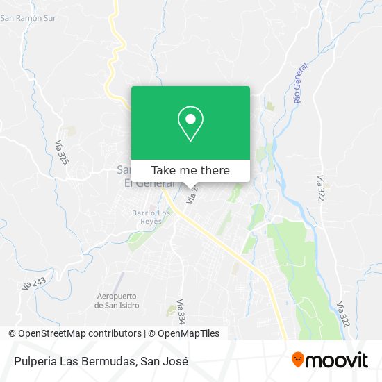 Mapa de Pulperia Las Bermudas
