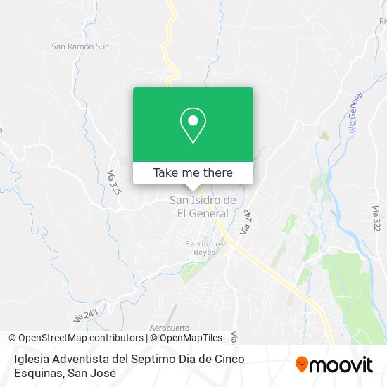 Iglesia Adventista del Septimo Dia de Cinco Esquinas map