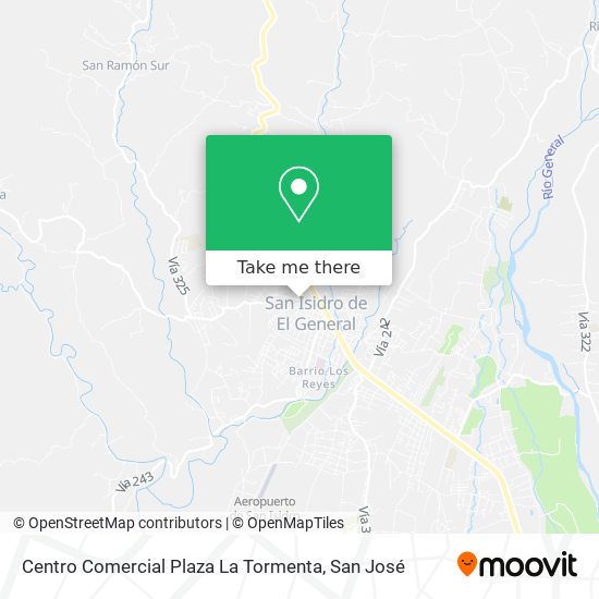 Mapa de Centro Comercial Plaza La Tormenta