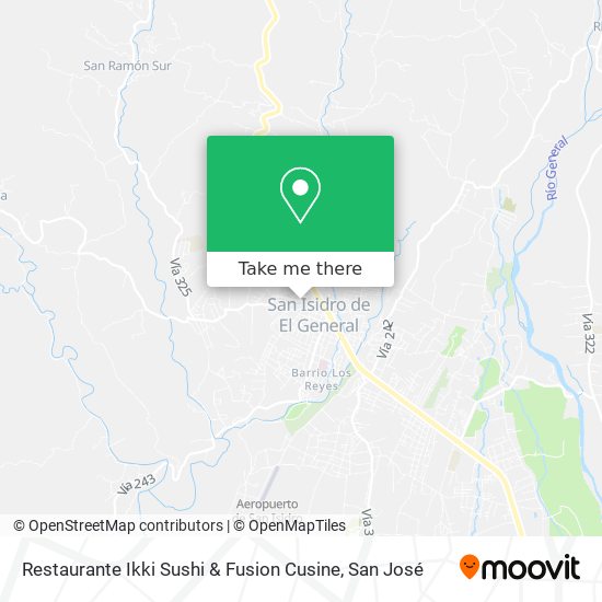 Mapa de Restaurante Ikki Sushi & Fusion Cusine