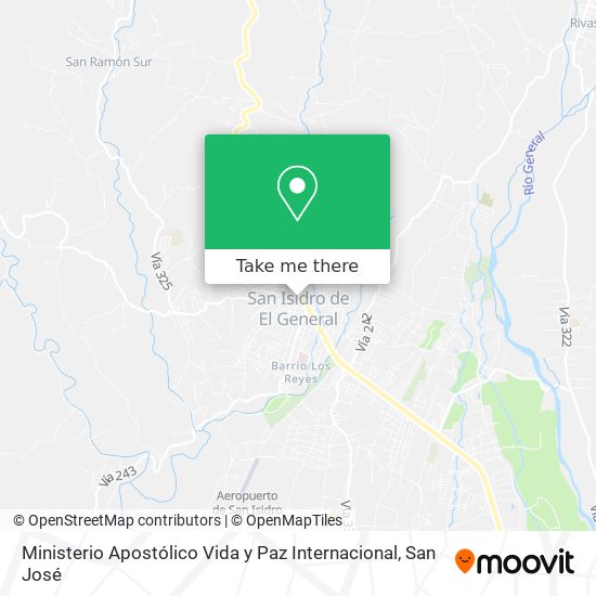 Ministerio Apostólico Vida y Paz Internacional map