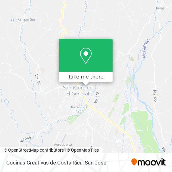 Mapa de Cocinas Creativas de Costa Rica