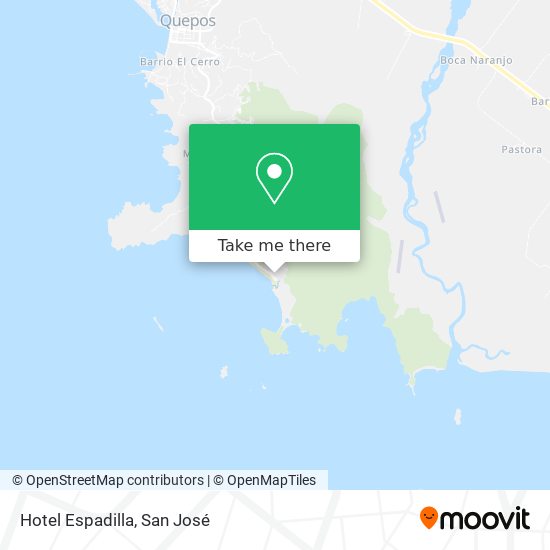 Hotel Espadilla map