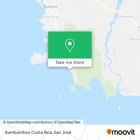 Bambamboo Costa Rica map