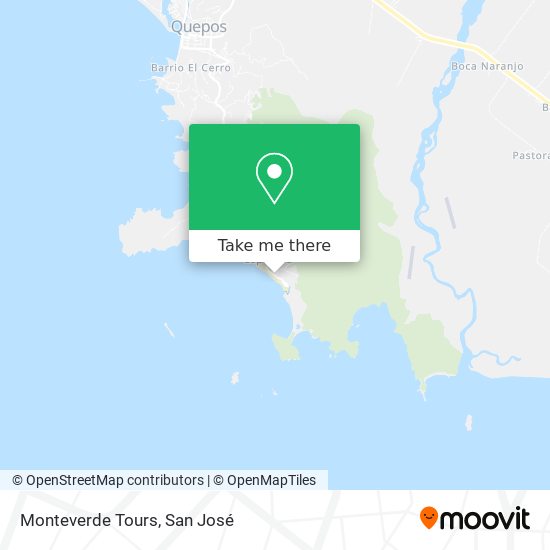 Monteverde Tours map