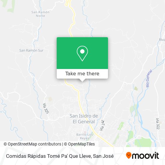 Comidas Rápidas Tomé Pa' Que Lleve map