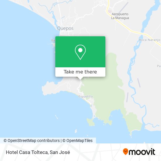 Mapa de Hotel Casa Tolteca