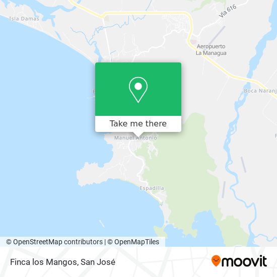Mapa de Finca los Mangos
