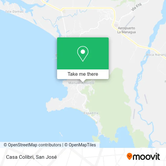 Casa Colibri map