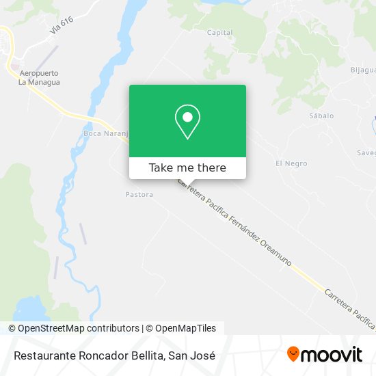 Mapa de Restaurante Roncador Bellita