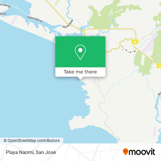 Mapa de Playa Naomi