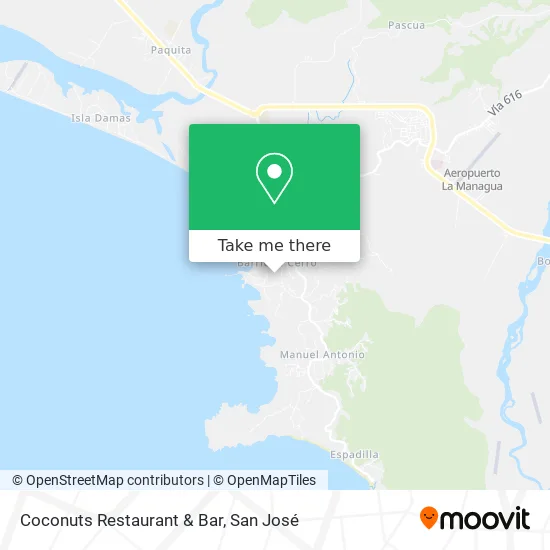 Coconuts Restaurant & Bar map