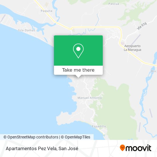 Apartamentos Pez Vela map