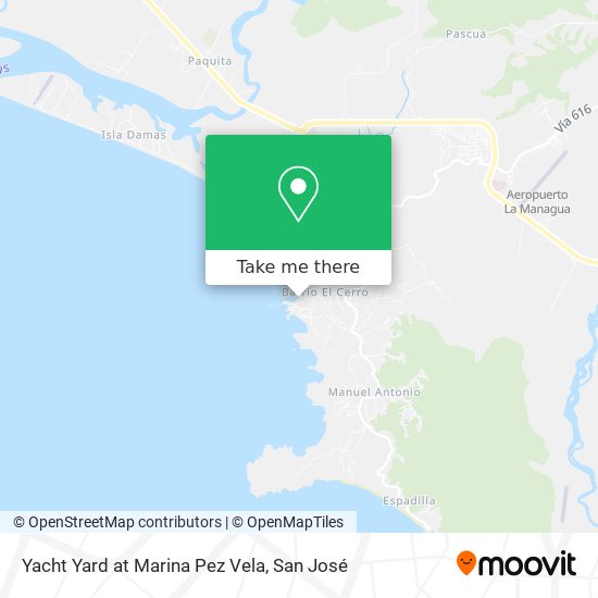 Yacht Yard at Marina Pez Vela map