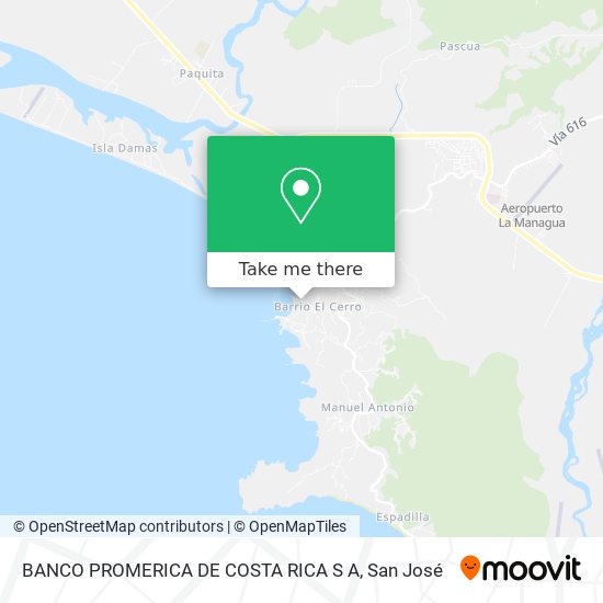 BANCO PROMERICA DE COSTA RICA S A map
