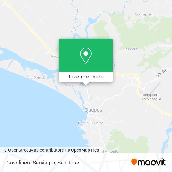 Mapa de Gasolinera Serviagro