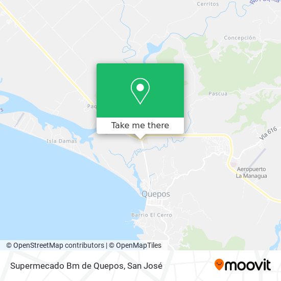Supermecado Bm de Quepos map