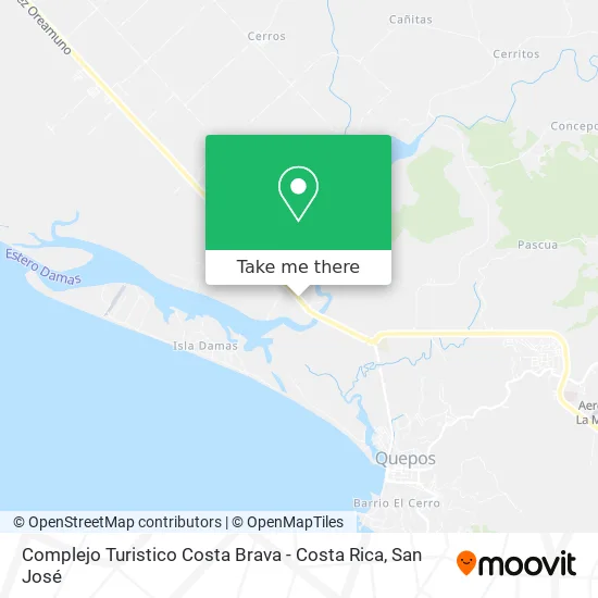 Mapa de Complejo Turistico Costa Brava - Costa Rica