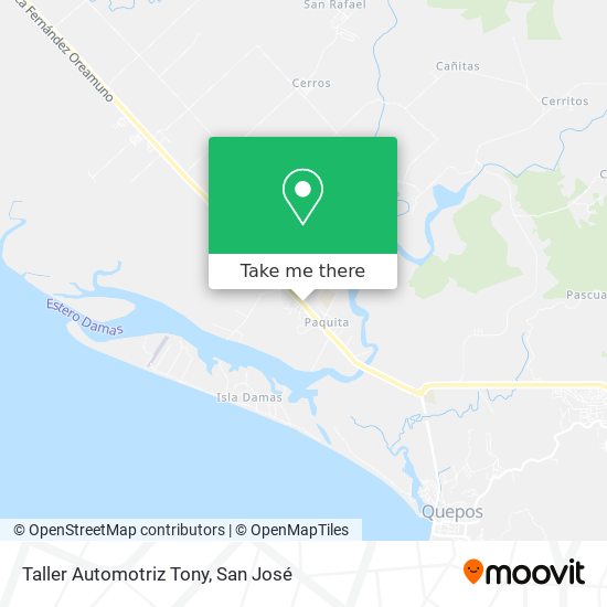 Taller Automotriz Tony map