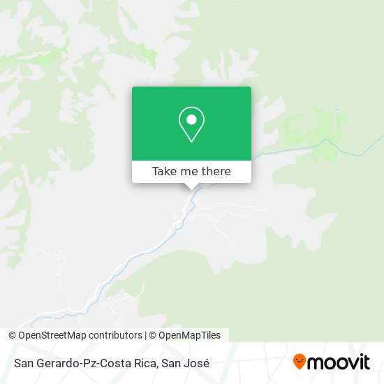 San Gerardo-Pz-Costa Rica map