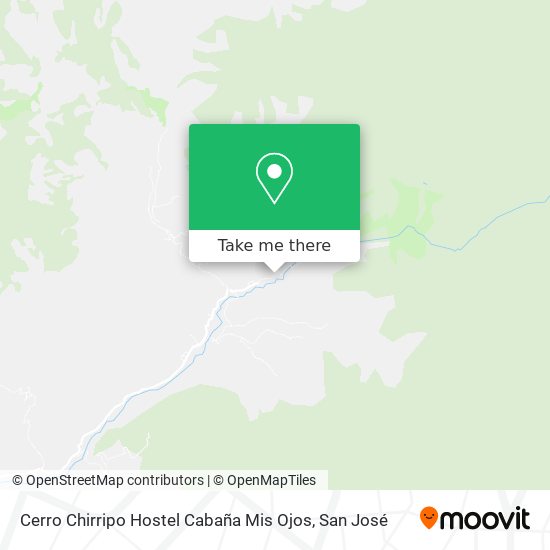 Cerro Chirripo Hostel Cabaña Mis Ojos map