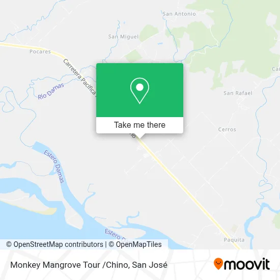 Monkey Mangrove Tour /Chino map