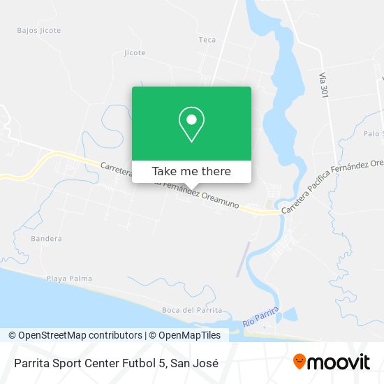 Mapa de Parrita Sport Center Futbol 5