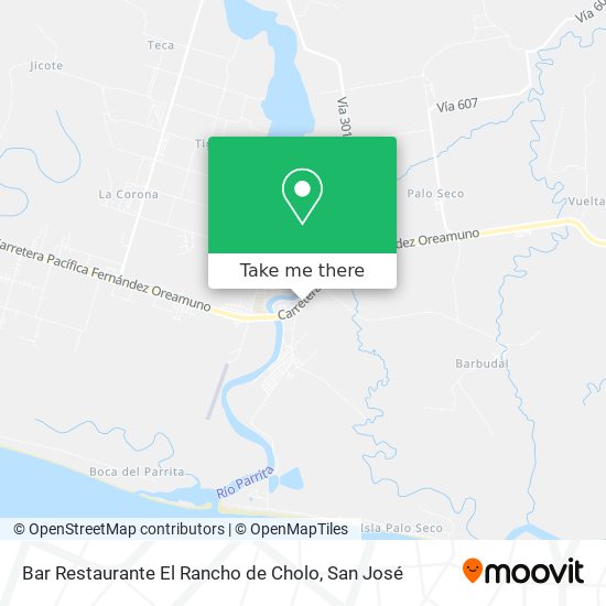 Bar Restaurante El Rancho de Cholo map