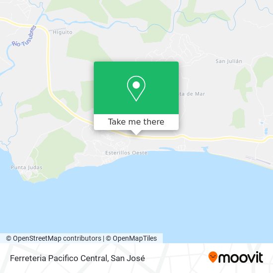 Mapa de Ferreteria Pacifico Central