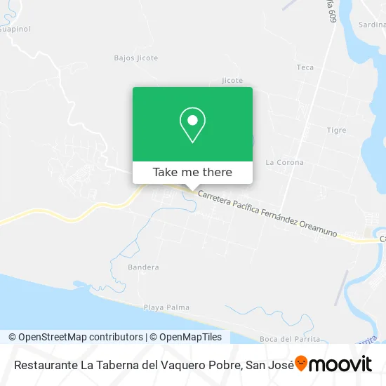Mapa de Restaurante La Taberna del Vaquero Pobre