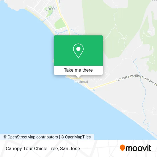 Mapa de Canopy Tour Chicle Tree