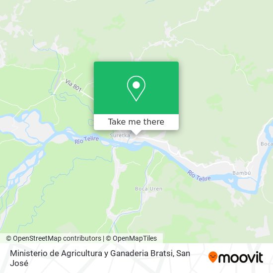 Ministerio de Agricultura y Ganaderia Bratsi map