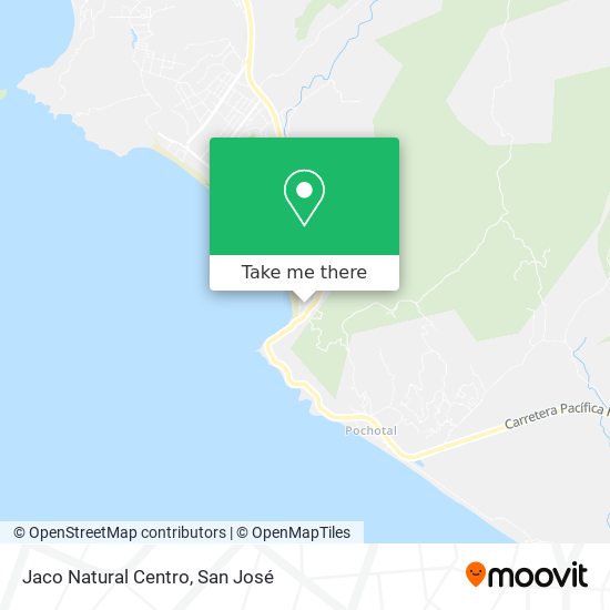 Mapa de Jaco Natural Centro