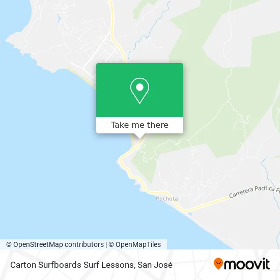 Carton Surfboards Surf Lessons map