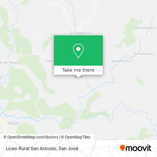 Mapa de Liceo Rural San Antonio