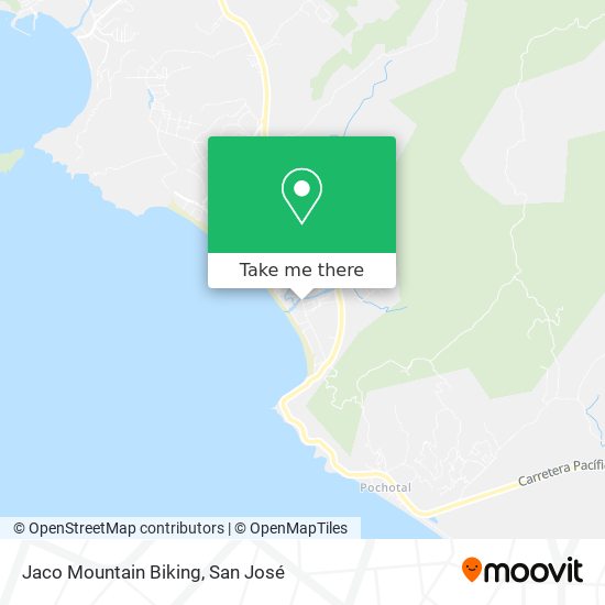 Jaco Mountain Biking map