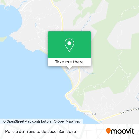 Policia de Transito de Jaco map