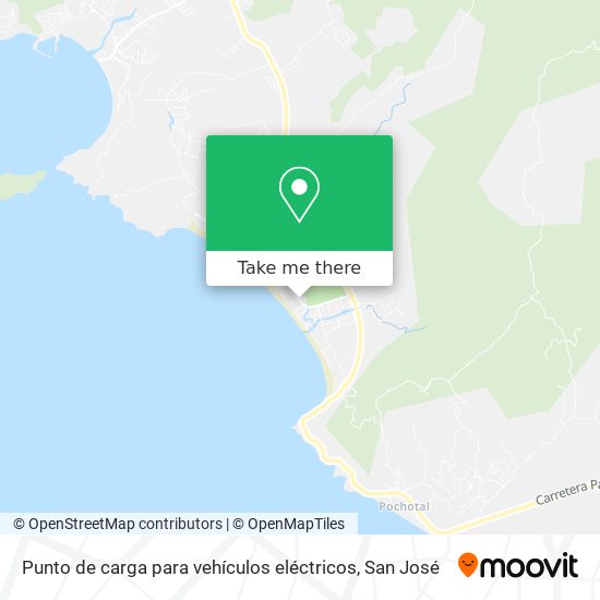 Punto de carga para vehículos eléctricos map
