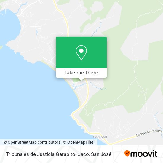 Tribunales de Justicia Garabito- Jaco map