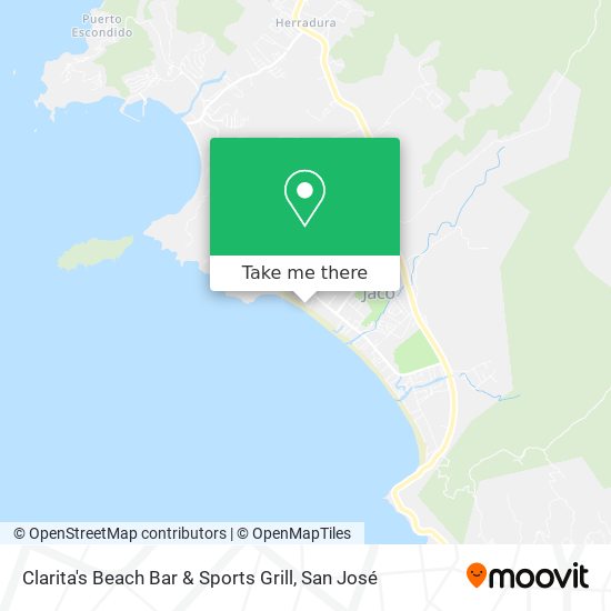 Clarita's Beach Bar & Sports Grill map
