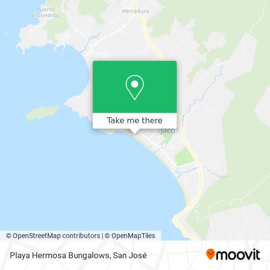 Mapa de Playa Hermosa Bungalows