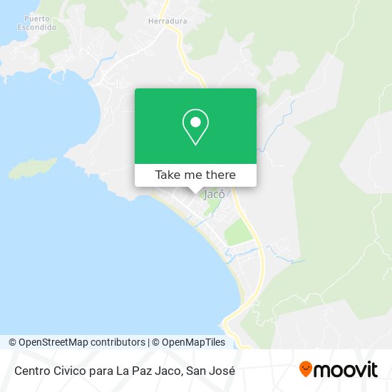 Centro Civico para La Paz Jaco map