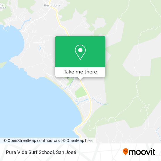 Pura Vida Surf School map