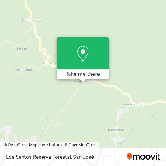 Los Santos Reserva Forestal map