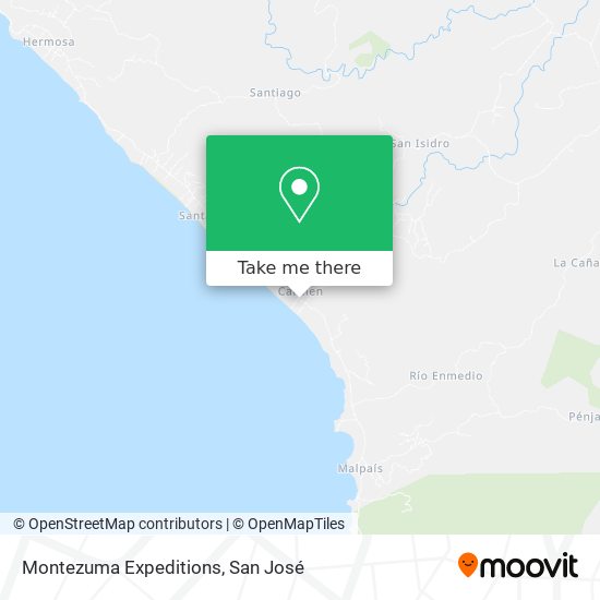 Mapa de Montezuma Expeditions