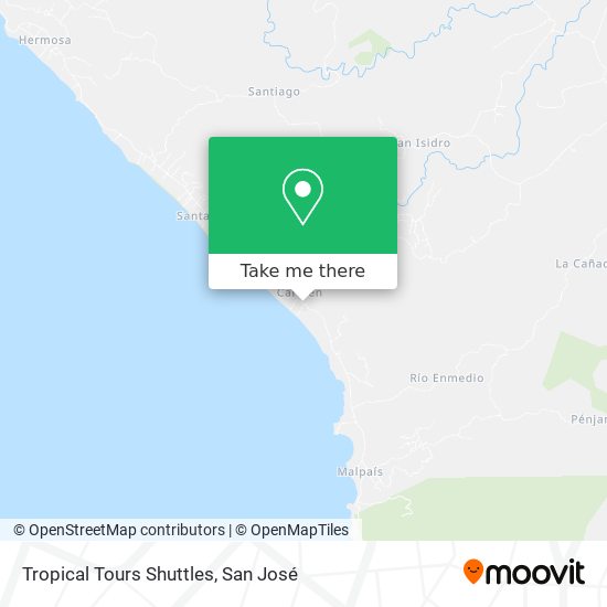 Mapa de Tropical Tours Shuttles
