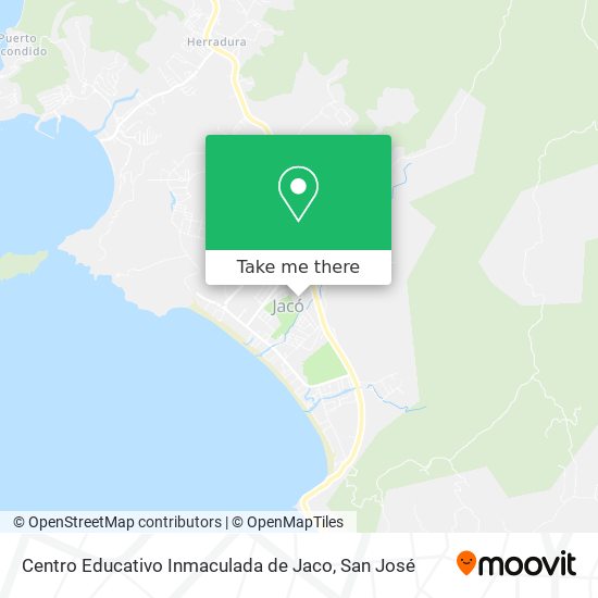 Centro Educativo Inmaculada de Jaco map